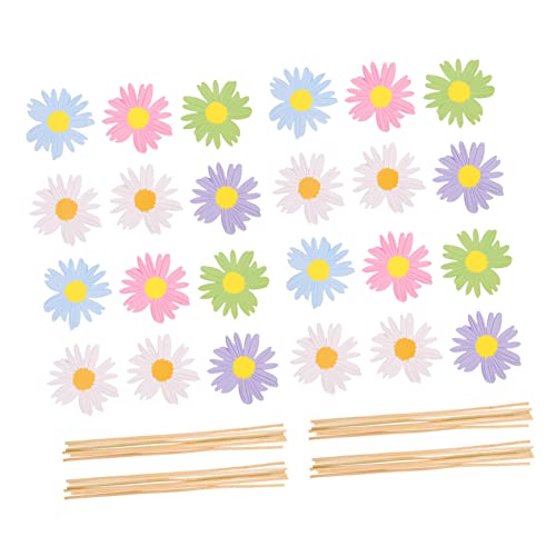 GLEAVI 24 Stück Kucheneinsatz Dekoration Party Ornament Blume Gänseblümchen Ein Kuchenaufsatz Blumenfarbene Gänseblümchen Picks Künstliche Dekoration Gänseblümchen Cupcake Topper GLEAVI 24 Stück Kucheneinsatz Dekoration Party Ornament Blume Gänseblümchen Ein Kuchenaufsatz Blumenfarbene Gänseblümchen Picks Künstliche Dekoration Gänseblümchen Cupcake Topper von GLEAVI