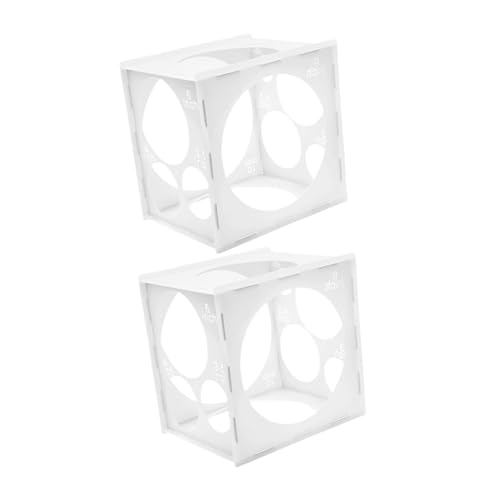 GLEAVI 2Er-Packung Ballonmessbox Ballontasche Ballongrößenwürfel Ballon Sizer Ballonboxen schwarz Ballon-Expander-Tool Ballonmaßwerkzeug Ballons Boxen PVC Weiß GLEAVI 2Er-Packung Ballonmessbox Ballontasche Ballongrößenwürfel Ballon Sizer Ballonboxen schwarz Ballon-Expander-Tool Ballonmaßwerkzeug Ballons Boxen PVC Weiß von GLEAVI