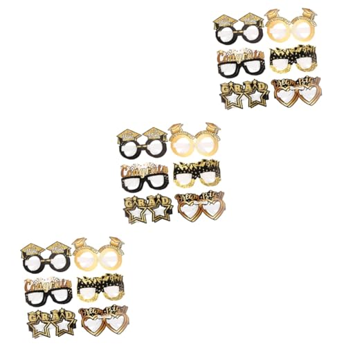 GLEAVI 3 Sätze Brille Für Die Abschlusssaison Geformt Grad Dekorationen Gradpartei Party Schnapsgläser Abschlussfoto Requisite Brillenpapier Requisiten 12 Stück * 3 GLEAVI 3 Sätze Brille Für Die Abschlusssaison Geformt Grad Dekorationen Gradpartei Party Schnapsgläser Abschlussfoto Requisite Brillenpapier Requisiten 12 Stück * 3 von GLEAVI