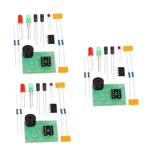 GLEAVI 3 Sätze Elektronischer Bausatz Diy-lötübungsset Elektronikbausatz Selber Machen Elektronik-lernset Elektronischer Komponentensatz Epoxidharz 3 Stück * 3 von GLEAVI