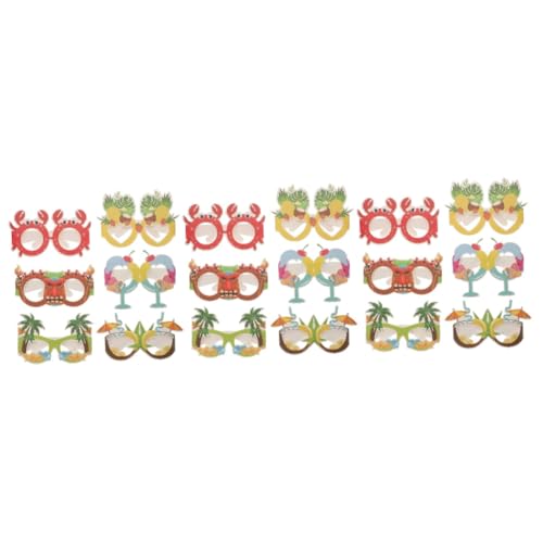 GLEAVI 3 Sätze Papiergläser Foto Luau Party Tropisch Verkaufsstand Junge Neuartige Partybrille Lustige Hawaiianische Brille Hawaiische Lustige Brille 12 Stücke * 3 GLEAVI 3 Sätze Papiergläser Foto Luau Party Tropisch Verkaufsstand Junge Neuartige Partybrille Lustige Hawaiianische Brille Hawaiische Lustige Brille 12 Stücke * 3 von GLEAVI