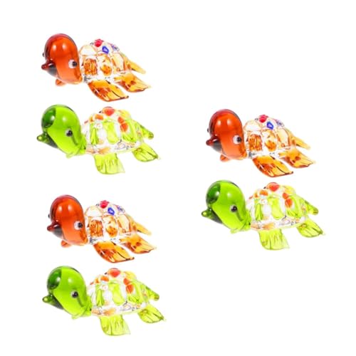GLEAVI 3 Sätze Schildkrötenglasornamente Schildkrötendekor Klein Gefälschte Desktop-schildkröte Tischdekoration Desktop - Mini-schildkröten Mini - 2 Stücke * 3 GLEAVI 3 Sätze Schildkrötenglasornamente Schildkrötendekor Klein Gefälschte Desktop-schildkröte Tischdekoration Desktop - Mini-schildkröten Mini - 2 Stücke * 3 von GLEAVI