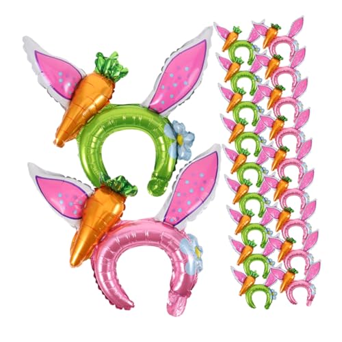 GLEAVI 30 Stück Hasenohren-kopfschmuck Stirnbandballon Party-styling-requisiten Kaninchen-ballons-stirnband Cartoonstirnband Aluminiumfolie GLEAVI 30 Stück Hasenohren-kopfschmuck Stirnbandballon Party-styling-requisiten Kaninchen-ballons-stirnband Cartoonstirnband Aluminiumfolie von GLEAVI