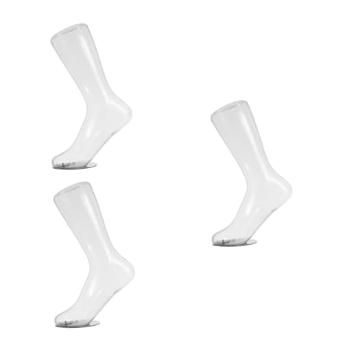 GLEAVI 3st Transparentes Fußmodell Schaufensterpuppen Mannequin-fuß Präsentationsform Für Weibliche Fußsocken Fußpuppe Für Fußkettchen Socken-display-fuß Sockenfußmodell Füße Modell Eisen von GLEAVI