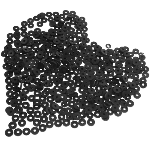 GLEAVI 4 Kisten Diy Weiche Tonstücke Perlen Für Die Herstellung Von Armbändern Perlen Zur Herstellung Von Armbändern Rocailles Perlen Zum Basteln Sicherungsperlen Kette Black Polymer-ton von GLEAVI