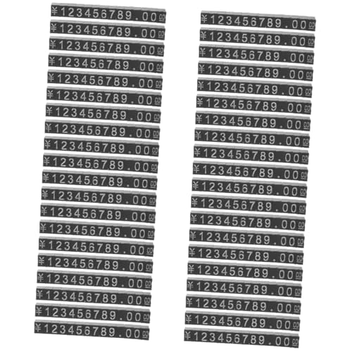 GLEAVI 40 Sätze Preisschild Fluoreszierende Sternzeichen Etiketten Aufkleber Anzeige Entfernbare Etiketten Lebensmitteletiketten Pin-tag-verschlüsse Tag-aufkleber Abs.aluminiumhalterung von GLEAVI