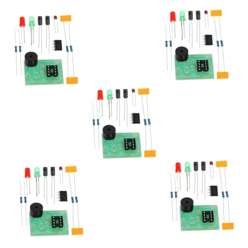 GLEAVI 5 Sätze Elektronischer Bausatz Elektronik-lernset Elektronischer Komponentensatz Diy-lötübungsset Elektronikbausatz Selber Machen Epoxidharz 3 Stück * 5 von GLEAVI