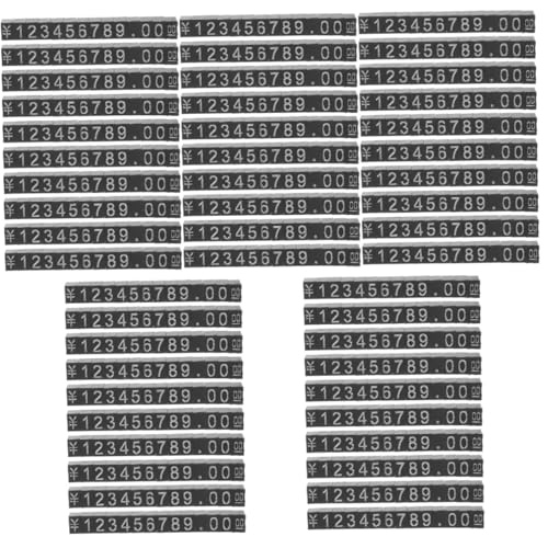 GLEAVI 50 Sätze Preisschild preisaufsteller tags Preisdisplays angebot the offer kleine Tag-Aufkleber Etiketten Aufkleber Preisanzeigewürfel Preisständer ABS.Aluminiumhalterung von GLEAVI