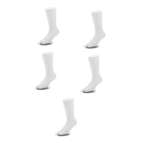 GLEAVI 5St Fußmodell Kinder Sockenmodell Socken-Präsentationsmodell Kinder Fuß Modell für Socken Kinder-Fuß-Modell für Schaufenster Mannequin-Fuß Füße Schaufensterpuppe Plastik Weiß von GLEAVI