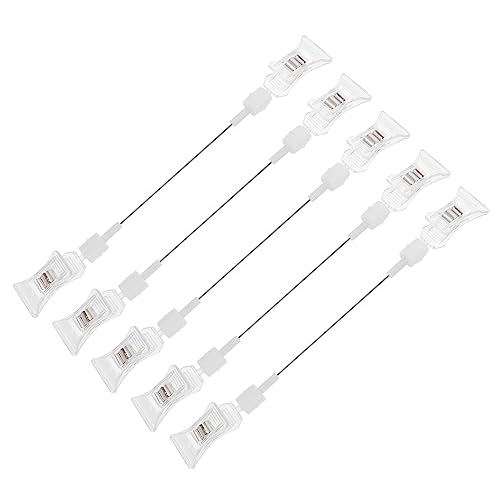 GLEAVI 5St Transparenter Kristall clip Anzeigeclip für Werbeschilder Messe-Tag-Display-Clip preisaufsteller kunststoffclips etiketten -Schild-Display-Klemme Preiskarten-Clip von GLEAVI