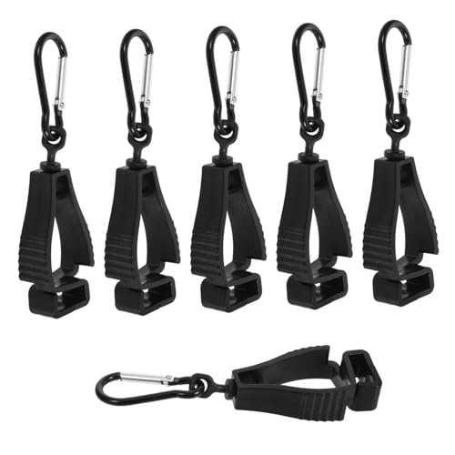 GLEAVI 6st Handschuhhalter Gürtelclip Für Bauhandschuhe Karabiner Für Bauhandschuhe Handschuhklammern Für Das Bauwesen Klemmen Für Kletterhandschuhe Handschuhclip Plastik Black von GLEAVI