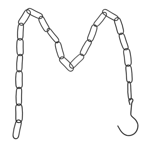 GLEAVI Bekleidungspräsentationskette Präsentationskette Mit Haken Hängende Kleiderkette Kleine Kette Zum Aufhängen Kleiderkette Zum Aufhängen Lange Kette Für Kleidung Black Eisen von GLEAVI