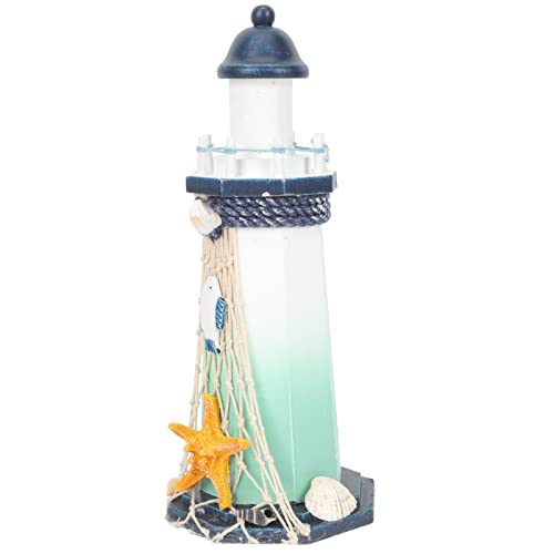 GLEAVI Leuchtturm-Ornament Stranddekor Küsten Leuchtturm-Figuren- Nautische Dekorationen Für Zu Hause Nautische Tischdeko Einrichtung Mit Strandmotiven Holz GLEAVI Leuchtturm-Ornament Stranddekor Küsten Leuchtturm-Figuren- Nautische Dekorationen Für Zu Hause Nautische Tischdeko Einrichtung Mit Strandmotiven Holz von GLEAVI