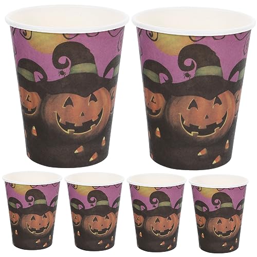 GLEAVI Partyzubehör 30 Stück Halloween-Partybecher Halloween-Zubehör Halloween-Themen-Geschirr Halloween-Geschirr Halloween-Einmalbecher Halloween-Becher Papierzubehör Einwegartikel von GLEAVI