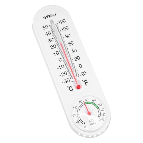 GLEAVI Temperatur Und Feuchtigkeitsanzeige Haushalts Außeneimerdeckel Runde Palette Farbpalette Innen Hygrometer Büro Weißer Kunststoff von GLEAVI