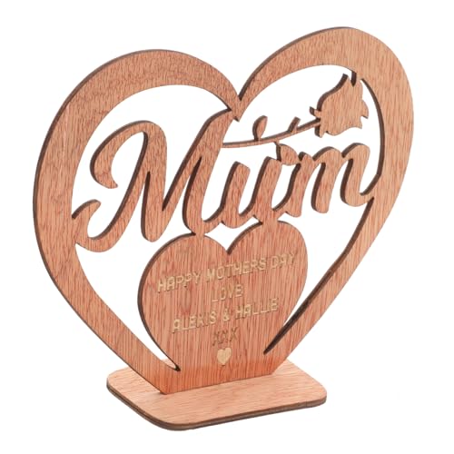 GLEAVI Tischschild Aus Holz Zum Muttertag Tischdekoration Aus Herzholz Herzförmiges Holzschild Muttertagsherz Basteln Herzform Zeichen Muttertag Tisch Hölzern GLEAVI Tischschild Aus Holz Zum Muttertag Tischdekoration Aus Herzholz Herzförmiges Holzschild Muttertagsherz Basteln Herzform Zeichen Muttertag Tisch Hölzern von GLEAVI