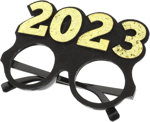 GLFFLGH 1 Paar 2023 Brille Krippendekor 2023 Glitzer Sonnenbrille 2023 Abschlussfoto 2023 Brille 2023 von GLFFLGH