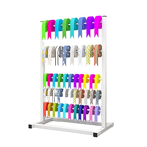 GLJTUO Multifunktions-Organizer-Rack Für Geschenkpapier/Bandrollenspulen, 5-Lagiges Bodenstehendes Lagerregal Aus Metall Für Zuhause, Einkaufszentren, Geschäfte,White von GLJTUO