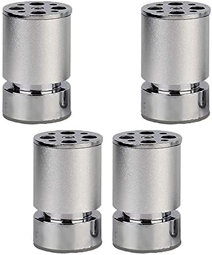 GLJTUO Verstellbare Möbelbeine Aus Metall, 4Er-Pack, Tischbeine Aus Aluminiumlegierung, Möbelfüße, Runde Ersatzbeine, Couchbeine Für Sofas, Schreibtische, Betten, Schränke,15cm/6in von GLJTUO