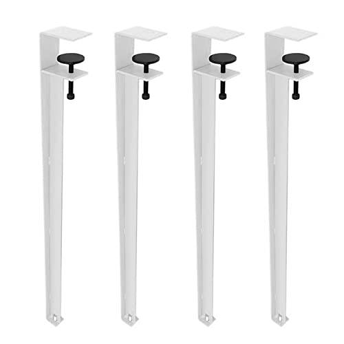 GLMGBP Verstellbare F-förmige Möbelbeine für Arbeitstische, 71 cm, Tischbeine zum Anklipsen für Stühle, Bars, Couchtische, Arbeitsplatten, Stützbeine ohne Stanzdesign, 4er-Set, weiße Stangenbeine GLMGBP Verstellbare F-förmige Möbelbeine für Arbeitstische, 71 cm, Tischbeine zum Anklipsen für Stühle, Bars, Couchtische, Arbeitsplatten, Stützbeine ohne Stanzdesign, 4er-Set, weiße Stangenbeine von GLMGBP