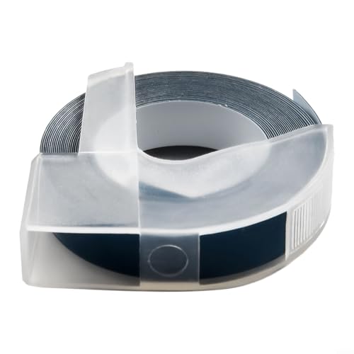 Widerstandsfähiges, 9 mm 3D-geprägtes Etikettenband für manuelle Etikettenhersteller, geeignet für den industriellen Einsatz (Seeblau) von GLOBALHUT