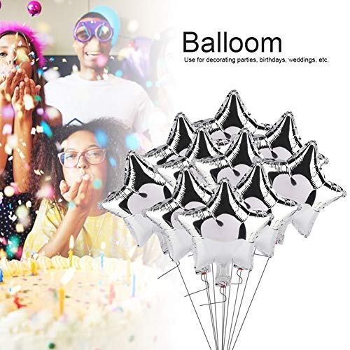 Aluminiumfolienballon, Hochwertige Aluminiumfolie, Schöner Ballon Zum Dekorieren von Partys, Hochzeiten und Geburtstagen (SILVER) von GLOGLOW