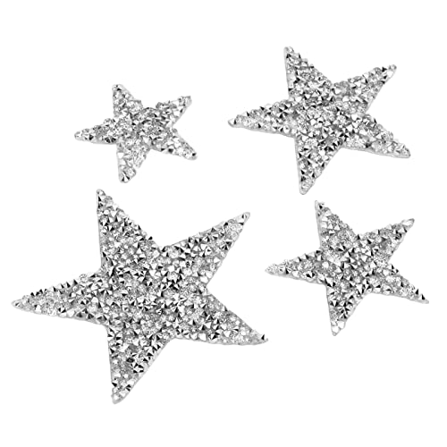 Exquisite Strass Stern Patches 20 Stück Bügelbilder Aufnähen für Jacken Taschen DIY Kleidung Reparatur von GLOGLOW