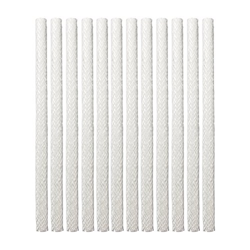 GLOGLOW 12pcs Ersatz Fiberglas Tiki Wick Runde DIY Outdoor Notbeleuchtung für Weinflasche Tiki Fackeln, Terrasse Beleuchtung, Gartenleuchten, Öllampen Laternen Kerzen von GLOGLOW