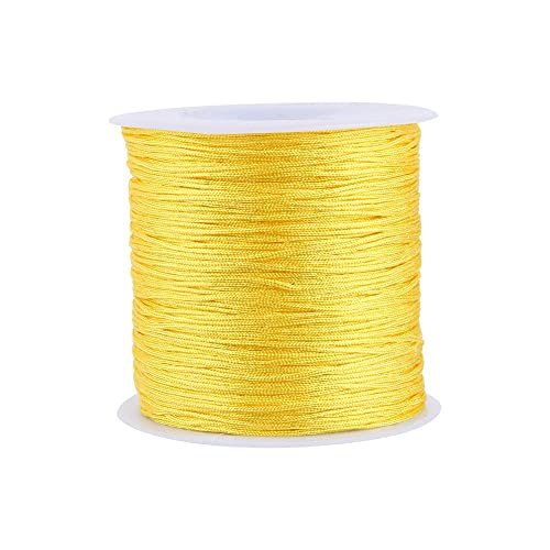 GLOGLOW 20 Farben, 100 m x 0,8 mm, Satinband, Nylon, Trim, chinesische Kordel, für Halskette, Armband, Perlen von GLOGLOW