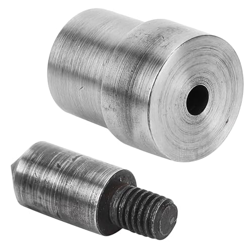 Hohlstanzer, Ledergürtel-Stanzwerkzeug, 2 Stück, 1,5–16 Mm, 45#-Stahl für Verschiedene Materialien, 11 Mm Flacher Kopf, Elastizitätsspalt, Brandneu, Silberner Stanzer mit Kleinem von GLOGLOW