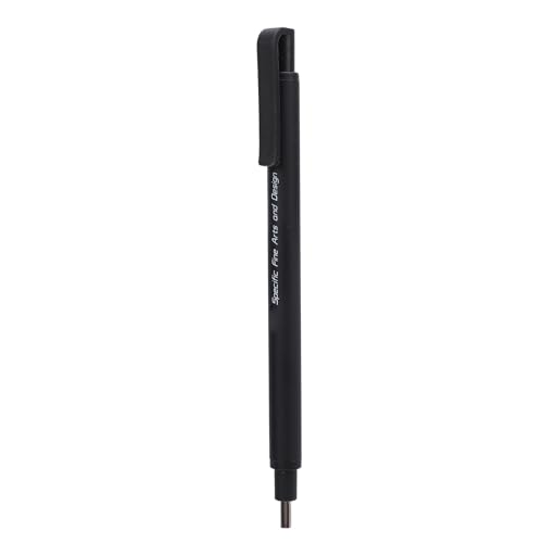 Radierstift-Set, 2,3 Mm, Professioneller Radiergummi für Highlight-Malerei, Dünner Druckbleistift, Radierstift mit Ein-Klick-Nutzung für Detail- und Technische (BLACK) von GLOGLOW