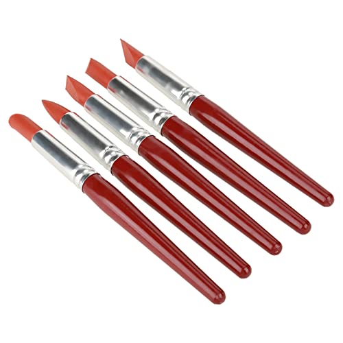 Tonformwerkzeug, rote Gummispitze, Farbe für Töpferei, Modellierwerkzeug für Tonskulptur, 5-teiliges Set von GLOGLOW