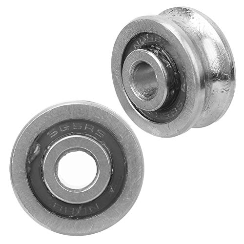 U-Rillenlager SG15 Schienenführungslager 5 X 17 X 8 Mm – Hohe Haltbarkeit, Beständig Gegen – für Computer-Stickmaschine (Einreihiger Ball) von GLOGLOW