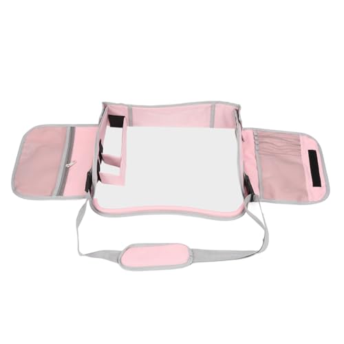 Zeichenbrett für Babyautositze, Aufbewahrungstasche für Babyautositze, Befestigungstablett, Befestigungsgurt mit Großem Fassungsvermögen für Hochstühle (PINK) von GLOGLOW