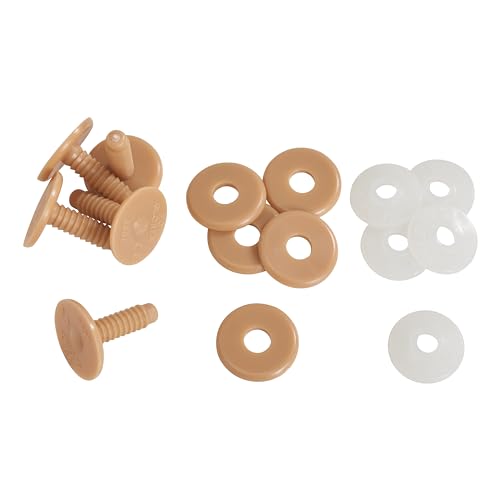 GLOREX 0 4656 Gelenkscheiben 20 mm, Set mit 5 Stück, Kunststoff, beige von GLOREX