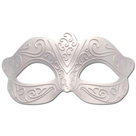 GLOREX 6 3803 001 Romantische Maske, Polyresin, weiß, 16x8cm von GLOREX