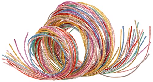 GLOREX Colour Strips metallic 20St 100cm lang, 10 Fb. Sortiert, Verschiedenes, Mehrfarbig, 19 x 11.5 x 1 cm von GLOREX