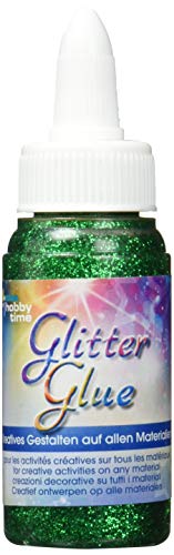 GLOREX Glitterglue Flasche 60ml Dosierverschluss, Glitter, Grün, 3,4 x 3,4 x 10,4 cm von GLOREX