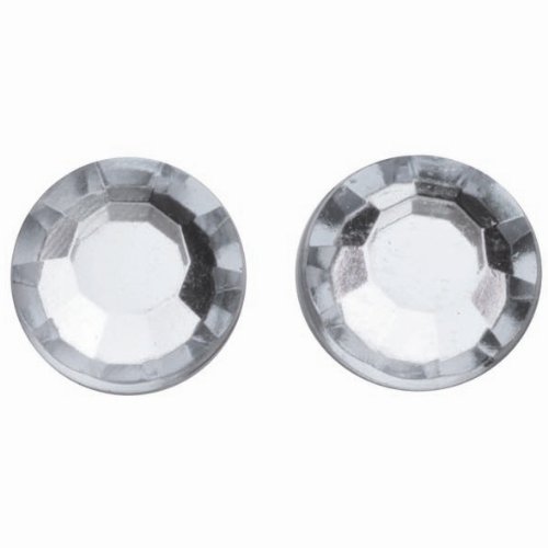 GLOREX P und D Diamanten Rund 6 mm Crystal Selbstklebend, Plastik, Silber, 14.5 x 8.6 x 0.2 cm von GLOREX