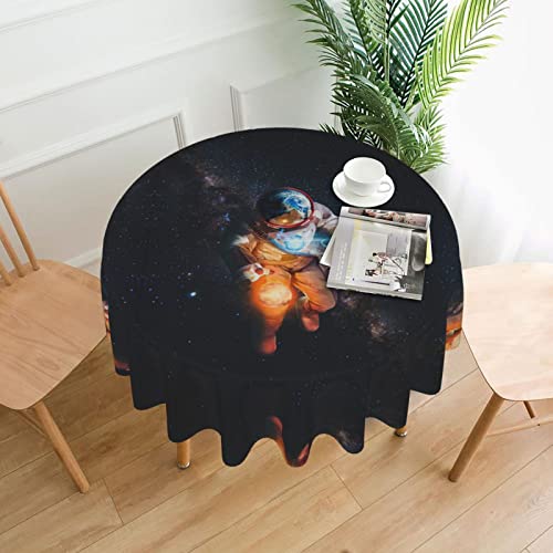 Cool Man in Galaxy-Tischdecke, wasserabweisend, auslaufsicher, waschbar, Polyester-Tischdecke, dekorativer Stoff, Tischdecke für Esstisch, Buffet-Partys und Camping, 152,4 cm von GLRTORE