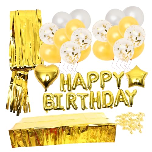 1 Satz Dekorationen Für Ballonpartys Requisiten Für Das Szenenlayout Geburtstagsvorhänge Ballons Dekorationen Alles Zum Geburtstag Folienballons Partygeschenke Emulsion Golden GLSTOY von GLSTOY