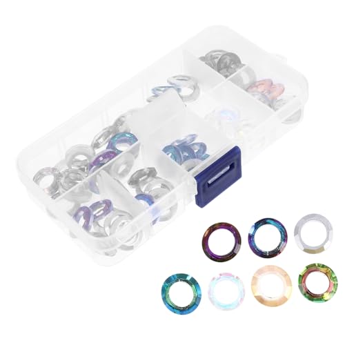 GLSTOY 1 Box Glassringe Dekoration DIY Accessoires Kreative Maniküre -ohrringe Charms von GLSTOY