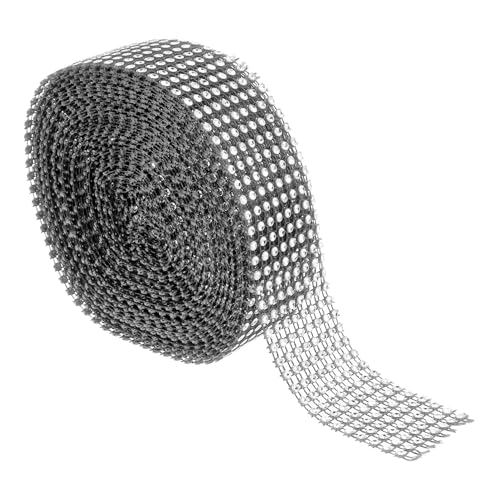 GLSTOY 1 Rolle DIY Strassband Funkelndes Klebeband Mit Glitzerstrass Für Dekoration 8 Reihen Selbstklebend 4cm x 9m Ideal Zum Verzieren Von Kleidung Und Bastelprojekten von GLSTOY