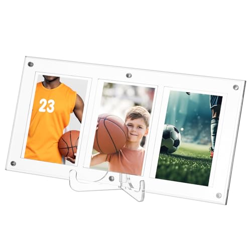 GLSTOY Acryl Staffelei Stand Display Rahmen Sport Karte Display Steht Für Baseball Business Sport Karten Grade Tisch Top Display von GLSTOY