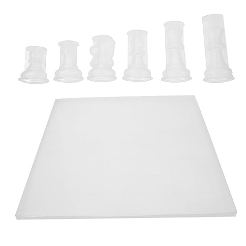 GLSTOY 1 Satz Schachform Schachfigurenform Schachbrettform Schachset Gießform DIY-Formen zum Herstellen Flexible Formen DIY Formen Gießform selber Machen Schachguss-Silikonform Kieselgel von GLSTOY