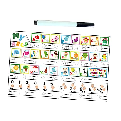 GLSTOY 1 Set Wandaufkleber Aufkleber Papier Buchstabenaufkleber Alphabet Aufkleber Selbstklebende Aufkleber Kindergarten Wandplakat Klassenzimmer Aufkleber Selbstklebende von GLSTOY