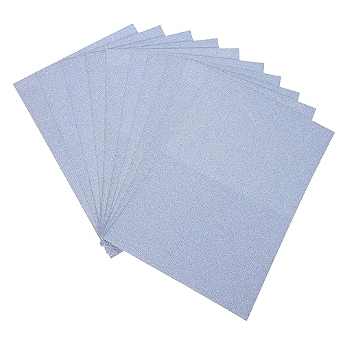 GLSTOY 10 Stück A4 Glitzerpapier Himmelblau Buntes Bastelpapier Für DIY Kunstprojekte Scrapbooking Und Kreatives Basteln Ideal Für Karten Dekoration Und Mehr von GLSTOY