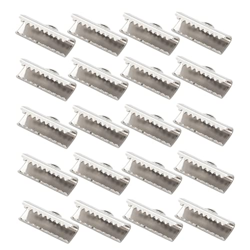 GLSTOY 100 Stück Pinch Crimp Ends Bandklemmen Für Schmuckherstellung Crimp Enden Für Halsketten Und Armbänder Ideal Für Die Verbindung Von Kordeln Und Perlen von GLSTOY