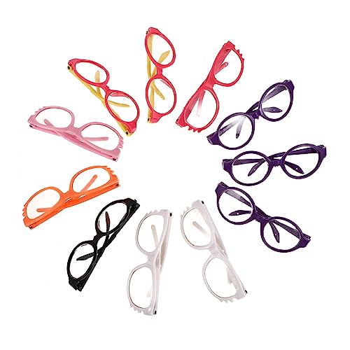 GLSTOY 11st Puppenbrille Brille Anziehbrille Aus Kunststoff Puppe Brillen Puppengläser Dekore Puppe Verkleidet Brille Anziehbrille Für Puppen Plastik von GLSTOY