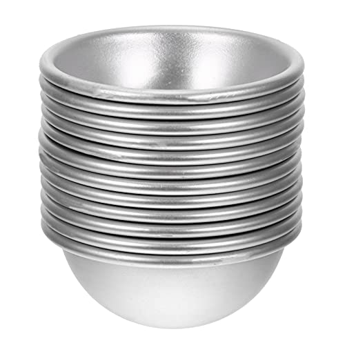GLSTOY 12 Stück Halbrunde Formen Kugel Kuchen Backsalz Mini Aluminium Mini Seifen Badeformen Halbrunde Kugelformen Seifenpfanne Aluminiumlegierung GLSTOY 12 Stück Halbrunde Formen Kugel Kuchen Backsalz Mini Aluminium Mini Seifen Badeformen Halbrunde Kugelformen Seifenpfanne Aluminiumlegierung von GLSTOY